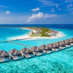 Maldives,Paradise,Scenery.,Tropical,Aerial,Landscape,,Seascape,With,Long,Jetty,
