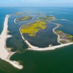 Aerial,View,Of,An,Artificial,Island,In,Lake,Markermeer,,Holland.