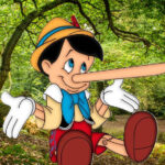 Pinocchio achtergrorid bos