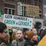 Amsterdam,,The,Netherlands,,November,6,,2021:,People,Holding,Protest,Signs